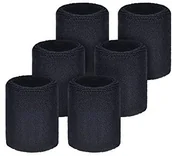 Tenis ziemny - Willbond sportowe opaski na rękę 6 sztuk wchłaniające pot i wilgoć doskonałe do uprawiania piłki nożnej koszykówki lekkiej atletyki czarny Rainbow-S12 - miniaturka - grafika 1