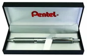 Pióra kulkowe - Pentel EnerGel BL407B-BOX długopis żelowy, obudowa typu Sterling, grubość linii: 0,35 mm, srebro 069-bl407b-a box - miniaturka - grafika 1