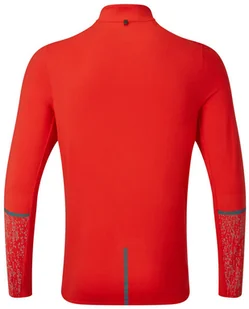 RONHILL RONHILL Bluza biegowa męska LIFE NIGHTRUNNER 1/2 ZIP czerwona - Bluzy sportowe męskie - miniaturka - grafika 2