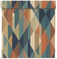 Tapety - Rasch Tapeta Male Romby 477436 brązowa - miniaturka - grafika 1