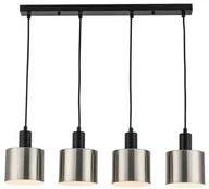 Lampy sufitowe - Reality Nulla 334504-07 lampa wisząca zwis 4x40W E27 czarna - miniaturka - grafika 1