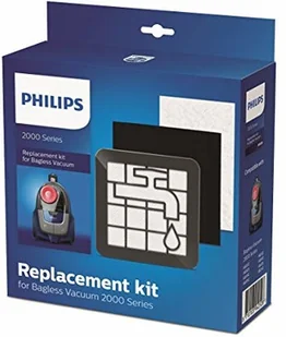 Philips XV1220/01, zestaw filtrów do bezworkowego odkurzacza serii 2000, czarny/biały XV1220/01 - Akcesoria do odkurzaczy - miniaturka - grafika 2