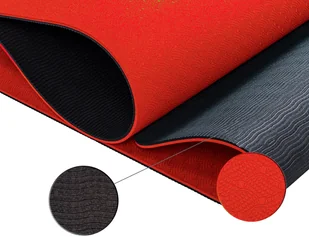 Movit CZERWONA MATA TPE 190x60x0,6cm DO ĆWICZEŃ JOGI - Maty do ćwiczeń - miniaturka - grafika 5