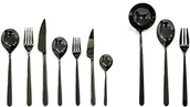 Zestawy sztućców - MEPRA Mepra 108722003 zestaw sztućców, wzornictwo Linea Oro NERO 108722087 - miniaturka - grafika 1
