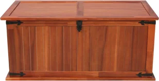 vidaXL Skrzynia, 79 x 34 x 32 cm, lite drewno akacjowe - Inne meble do salonu - miniaturka - grafika 5