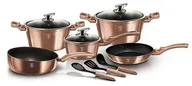 Zestawy garnków i patelni - Berlinger Haus 11-częściowy komplet kuchenny Rosegold Metallic Line - miniaturka - grafika 1
