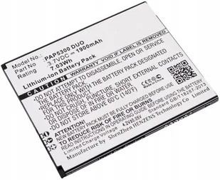 Cameron Sino Prestigio MultiPhone 5300 Duo PAP5300 DUO 1900mAh 7.03Wh Li-Ion 3.7V - Baterie do telefonów - miniaturka - grafika 2