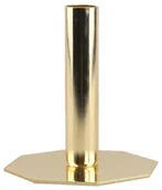 Świeczniki - Świecznik metalowy na świecę stołową wys. 13 cm miedziany - miniaturka - grafika 1