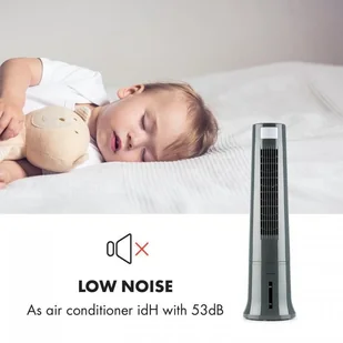 Wentylator Klarstein Highrise wentylator nawilżacz i oczyszczacz powietrza szary XJ6-Highrise-B - Wentylatory - miniaturka - grafika 3