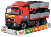 Samochody i pojazdy dla dzieci - POLESIE 58270 Volvo samochód z burtami i przyczepą - miniaturka - grafika 1