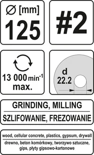 Yato Tarnik wypukły do drewna 125mm nr2 YT-59169 YT-59169 - Pilniki - miniaturka - grafika 5