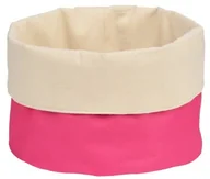 Chlebaki - Premier Housewares Premier housewares 1901094 koszyk na chleb z poliestru i bawełny, kremowy/różowy 1901094 - miniaturka - grafika 1