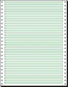 Papier do drukarek - Sigel SIGEL 12247 papier ciągły 12 cali x 240 mm (A4), 60 g, 2000 arkuszy LP, pojedynczy, z liniami do czytania - miniaturka - grafika 1