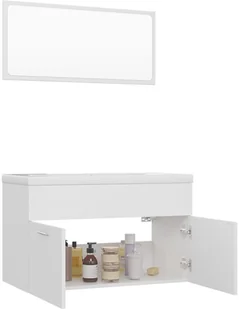 VidaXL Lumarko Zestaw mebli łazienkowych, biały, płyta wiórowa! 3071684 VidaXL - Meble łazienkowe - miniaturka - grafika 28