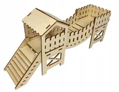 Akcesoria dla gryzoni - Domek Plac Zabaw Dla Chomika Myszki Kładka Eko - miniaturka - grafika 1