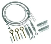 Uchwyty do telewizora - Vogels PUA 9504 Connect-it II - komplet stabilizujący, profil PUC 25xx, srebrny PUA 9504 - miniaturka - grafika 1