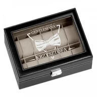 Pudełka i szkatułki - Murrano Szkatułka Kuferek na Zegarki GRAWER Dla Gentlemana SZKT-ZG-A-004 - miniaturka - grafika 1