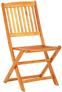 vidaXL 7-cz zestaw składanych mebli ogrodowych lite drewno akacjowe 3058156 - Meble ogrodowe - miniaturka - grafika 4