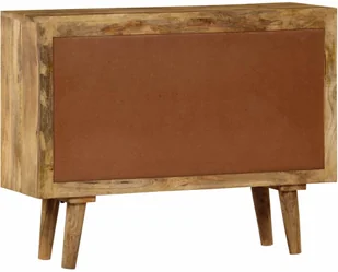 vidaXL Szafka z litego drewna mango, 90 x 40 x 69 cm - Komody - miniaturka - grafika 6