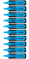 Zakreślacze - Donau Zakreślacz D-Text Niebieski 10 sztuk - miniaturka - grafika 1