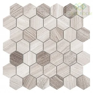 Dunin Mozaika Woodstone Grey Hexagon 48 - Płytki ceramiczne Dunin Mozaika Woodstone Grey Hexagon 48 - Płytki ceramiczne - miniaturka - grafika 1