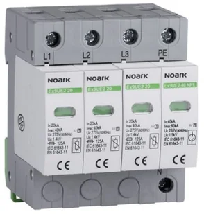 Ogr przep. typ II 275 V AC 20 kA wymienna wkładka 3+N-bieg Ex9UE2 20 3PN 275) - Akcesoria do kolektorów i fotowoltaiki - miniaturka - grafika 2