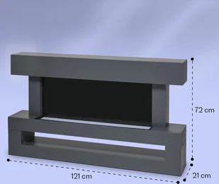 Klarstein Klarstein Studio Light & Fire 3 Smart kominek 1000/2000W MDF sterowanie przez Wi-Fi ACO7-Studio L&F 3 B - Kominki elektryczne - miniaturka - grafika 14