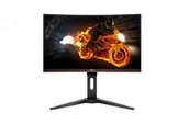 Monitory - AOC C24G1 Curved 24" czarny - miniaturka - grafika 1