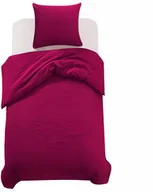 Pościel - vidaXL 2-częściowy zestaw pościeli, 155x220 / 80x80 cm, burgundowy - miniaturka - grafika 1