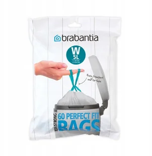 Brabantia Worki na śmieci W 5l 60 szt. 116827 - Kosze na śmieci - miniaturka - grafika 3