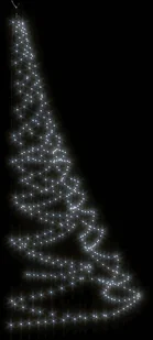 vidaXL Choinka ścienna z hakiem, 720 diod LED, zimna biel, 5 m! 328645 - Lampy ogrodowe - miniaturka - grafika 3