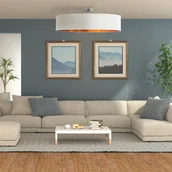 Lampy sufitowe - LYSNE Żyrandol do pokoju GRENADA GOLD fi - 80 cm - miniaturka - grafika 1