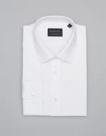 Koszule męskie - Borgio Koszula męska lavello 00308 długi rękaw biały slim fit - miniaturka - grafika 1