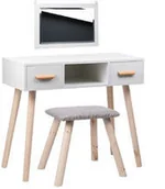 Meble kosmetyczne - Toaletki kosmetyczne Toaletka biała ALVA -OUTLET- BL-005/OUTLET - miniaturka - grafika 1