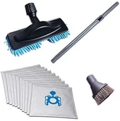 Miotły, szufle, mopy - Hossi's Wholesale Ssawka do odkurzacza z mikrofibry-mop flau przesuń do zasysania do twardych podłóg pasujące do Hanseatic JCV-3001 SAUGFLAUSCHISET-10-BEUTEL-03187 - miniaturka - grafika 1