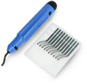 Filamenty i akcesoria do drukarek 3D - Nóż do obróbki wydruków 3D - gratownik z 10 zapasowymi ostrzami DNG-17410 - miniaturka - grafika 1