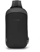 Plecaki - Pacsafe Plecak na jedno ramię antykradzieżowy Vibe 325 - Econyl Black PVI40105138 - miniaturka - grafika 1