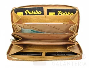 Jennifer Jones Portfel Damski Skóra Naturalna Lakierowana Duży Z Metalowym Suwakiem Piórnik JJ5247 - Portfele - miniaturka - grafika 20