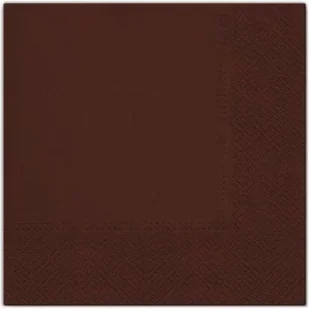 Serwetki "Classic" czekoladowe PAW 33 cm 20 szt PWSDL111007 - Dekoracje i nakrycia stołu na imprezę - miniaturka - grafika 2