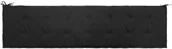 Poduszki ogrodowe - vidaXL Poduszka na ławkę ogrodową, czarna, 200 x 50 x 3 cm - miniaturka - grafika 1