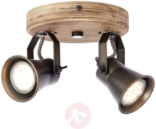 Brilliant Spot sufitowy Seed, 2-punktowy, czarny - Lampy sufitowe - miniaturka - grafika 3