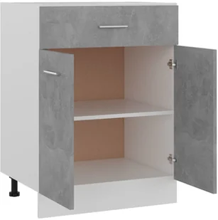 vidaXL Szafka kuchenna, szarość betonu, 60x46x81,5 cm, płyta wiórowa 801192 - Szafki kuchenne - miniaturka - grafika 11