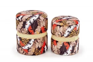 Halmar Zestaw dwóch puf KENIA Halmar Wielobarwny V-CH-KENIA-PUFA - Pufy i podnóżki - miniaturka - grafika 5