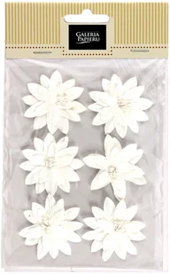 ARGO Kwiaty samoprzylepne papierowe DALIA 6szt. białe - Dekoratorstwo - miniaturka - grafika 2