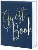 Wesele i ślub - Party Deco Księga gości weselnych Guest Book granatowa - 22 kartki KWAP58-074 - miniaturka - grafika 1