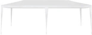 vidaXL Namiot imprezowy, 3 x 6 m, PE, biały - Pawilony ogrodowe - miniaturka - grafika 4