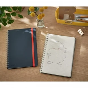 Leitz Kołonotatnik B5/80 KARTEK 100g COSY twarda oprawa szary aksamitny /44840089/ ES1486-5 - Notesy i bloczki - miniaturka - grafika 2