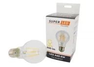 Żarówki LED - S-LED Żarówka LED E27 6W Filament Edison kula biała ciepła 1412 - miniaturka - grafika 1