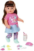 Lalki dla dziewczynek - Zapf Creation Creation Baby born Lalka interaktywna siostrzyczka brąz - miniaturka - grafika 1