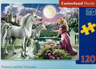 Castorland Puzzle Princess and her Unicorns 120 - Puzzle - miniaturka - grafika 2